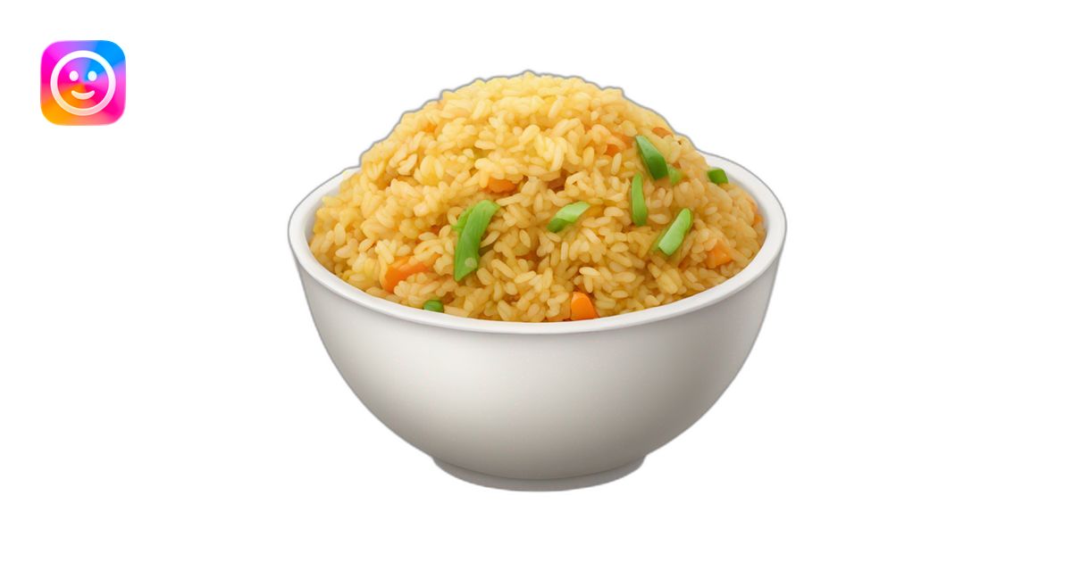 fried rice, side view emoji | AI Emoji Generator