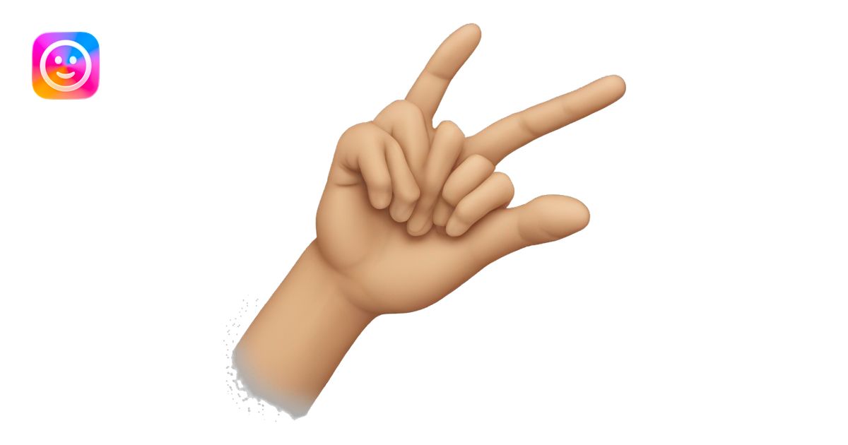 Sign language emoji | AI Emoji Generator