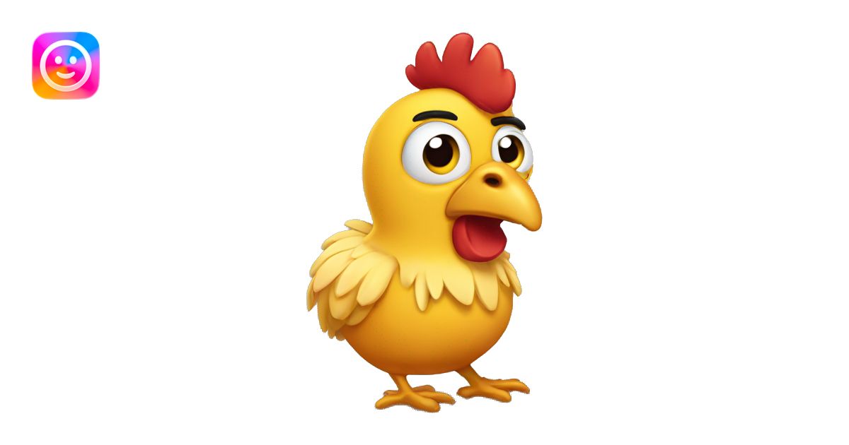 Pollo triste llorando emoji | AI Emoji Generator