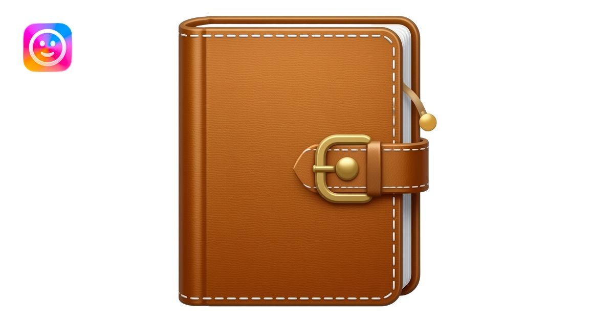 Realistic pale-brown leather hardcover journal with fine grain texture ...