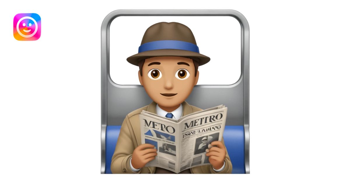 men sit in metro emoji | AI Emoji Generator