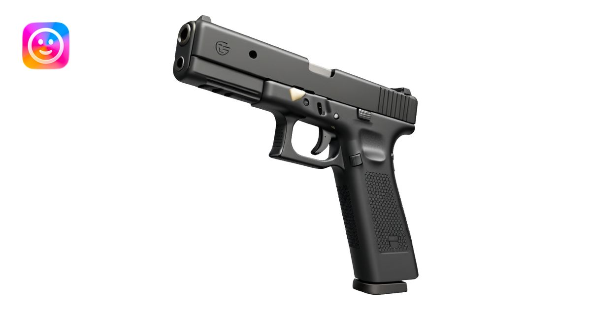 Glock 17 with an extended magazine emoji | AI Emoji Generator