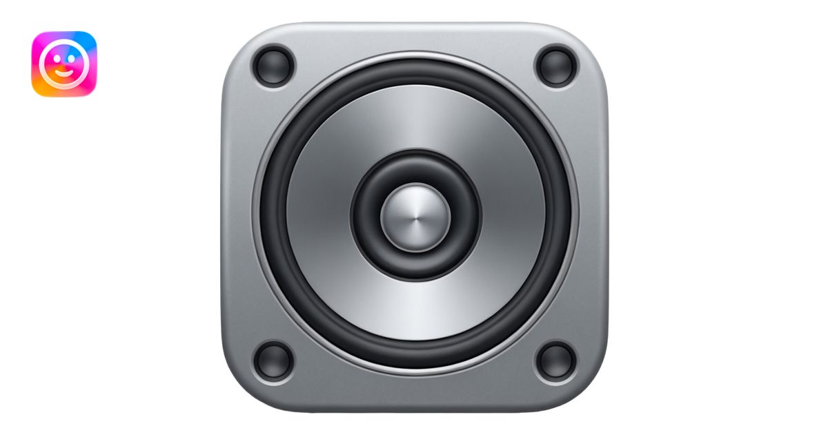 mac os icon speaker volume bar emoji | AI Emoji Generator