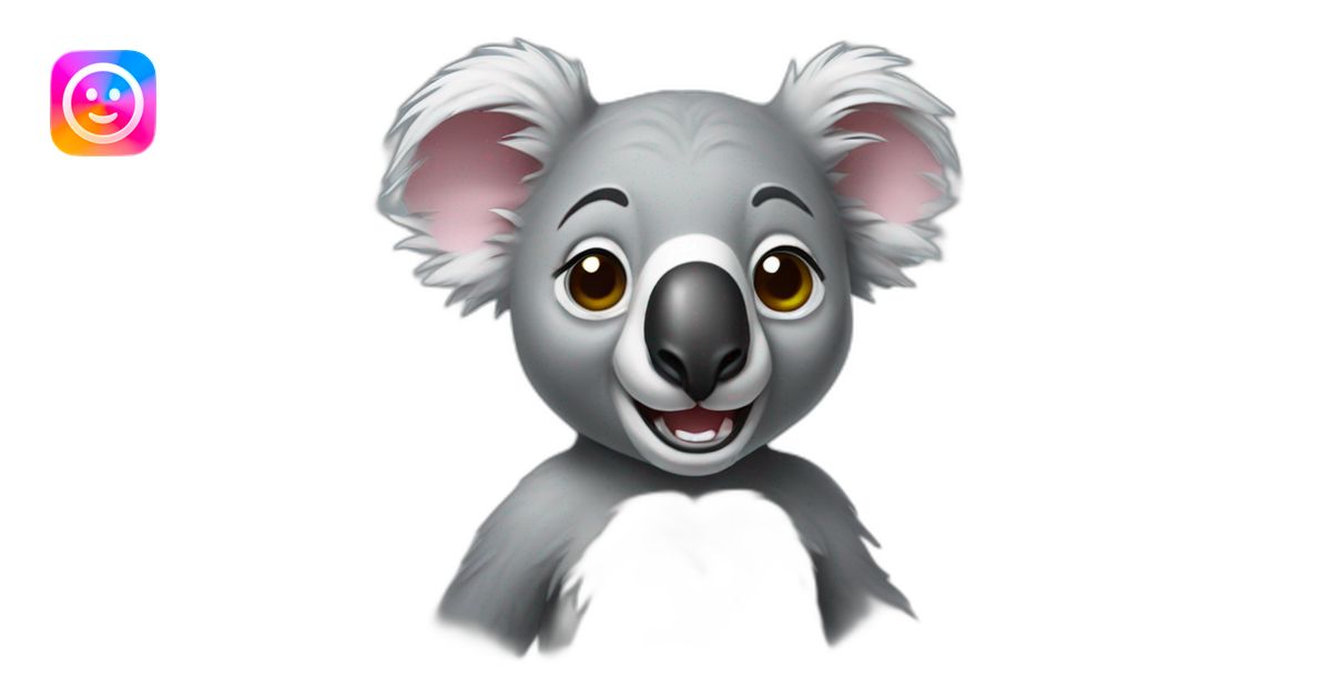 crazy koala emoji | AI Emoji Generator