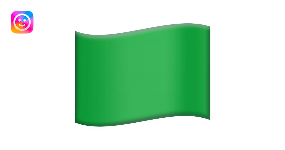 Triangle Green flag emoji emoji | AI Emoji Generator