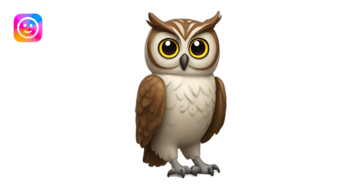 an owl that writes emoji | AI Emoji Generator
