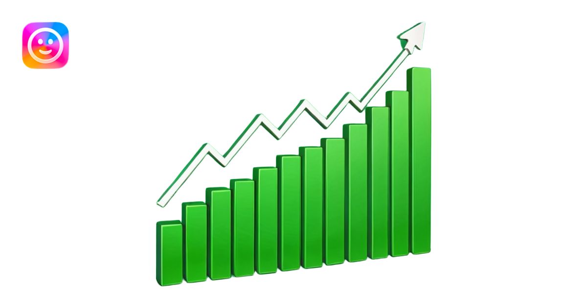 trading broker graph going up emoji | AI Emoji Generator