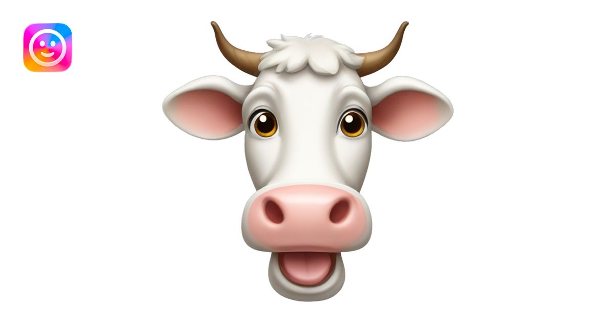 Happy cow emoji | AI Emoji Generator