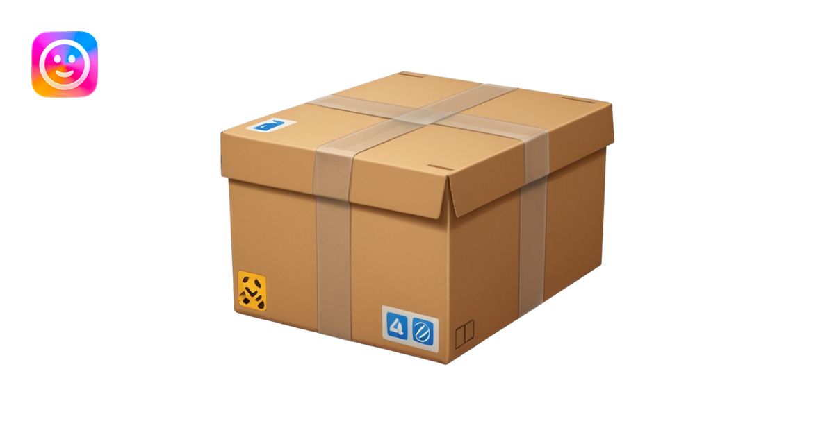 one cardboard box emoji | AI Emoji Generator
