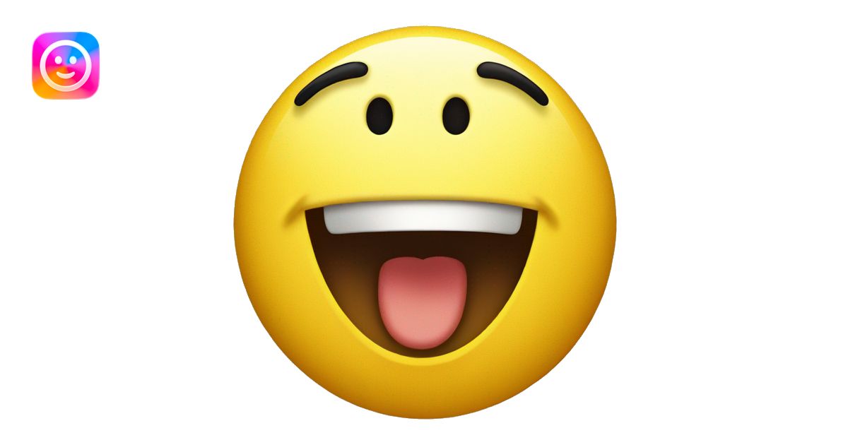 Excited yellow emoji emoji | AI Emoji Generator