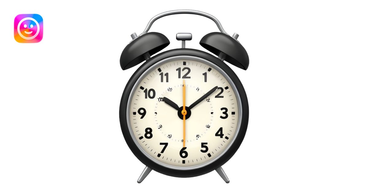alarm oclock aesthetic and ios.18.1 and to show six in the morning ...