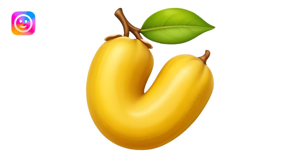 Quero emoji de um caju, fruta brasileira emoji | AI Emoji Generator