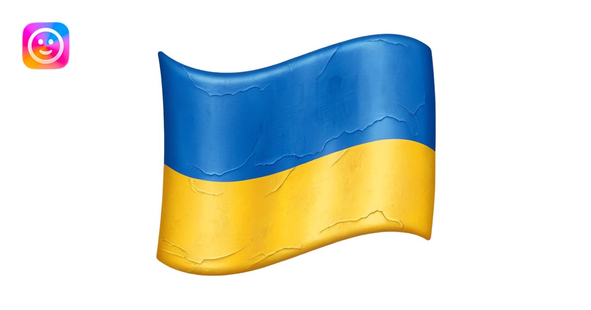 Ukrainian flag emoji AI Emoji Generator
