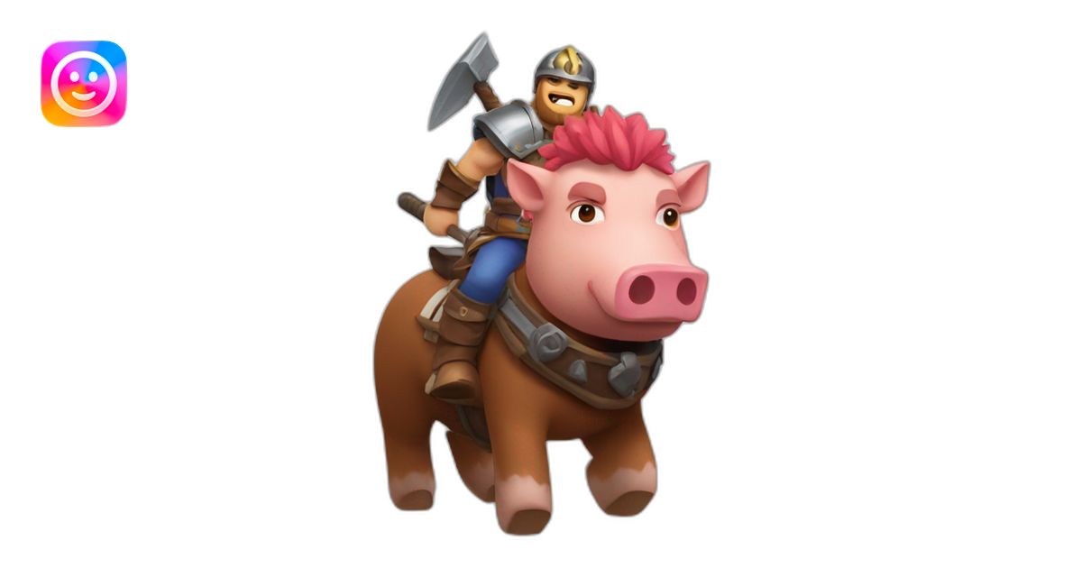 clash royale hog rider emoji | AI Emoji Generator