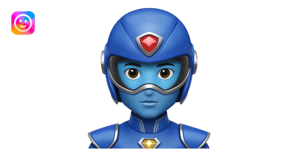 Power ranger blue emoji | AI Emoji Generator