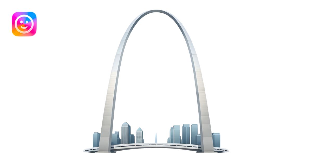 Create The gateway arch emoji to copy paste in a text emoji | AI Emoji ...