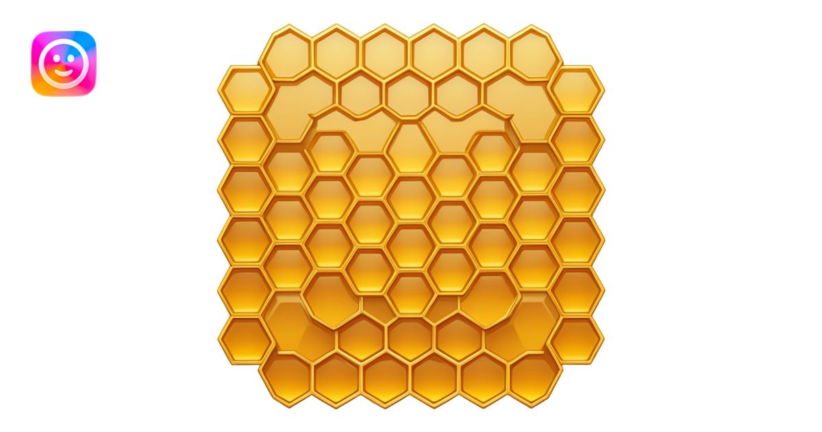 Aesthetic honey comb emoji | AI Emoji Generator