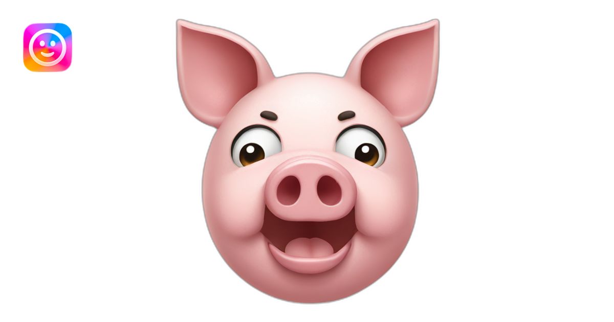 pig face with megaphone emoji | AI Emoji Generator