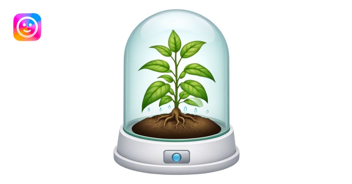 plant Humidity Dome emoji | AI Emoji Generator
