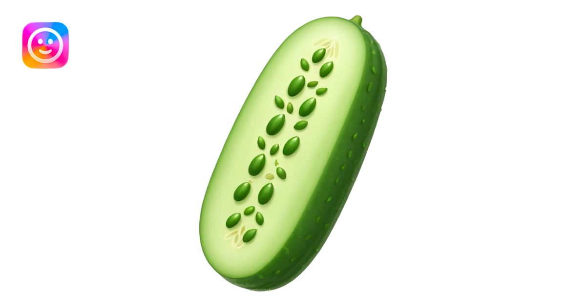 A cucumber in a finger hole emoji | AI Emoji Generator