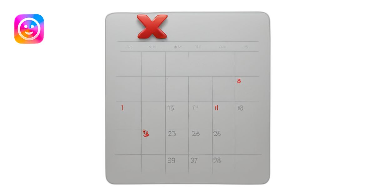 It's a calendar with a red 
