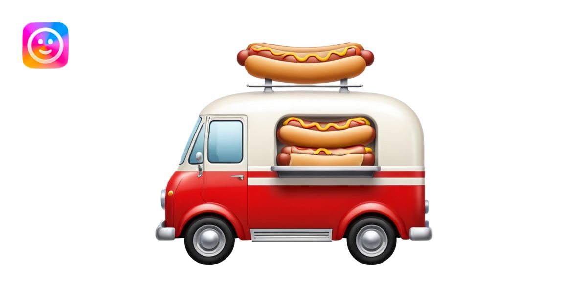 Hot dog van🚐 emoji | AI Emoji Generator