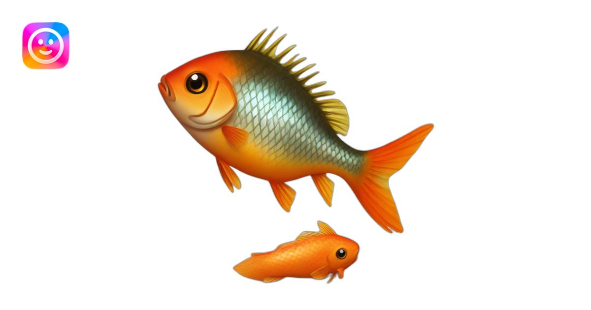 Poisson rouge emoji | AI Emoji Generator