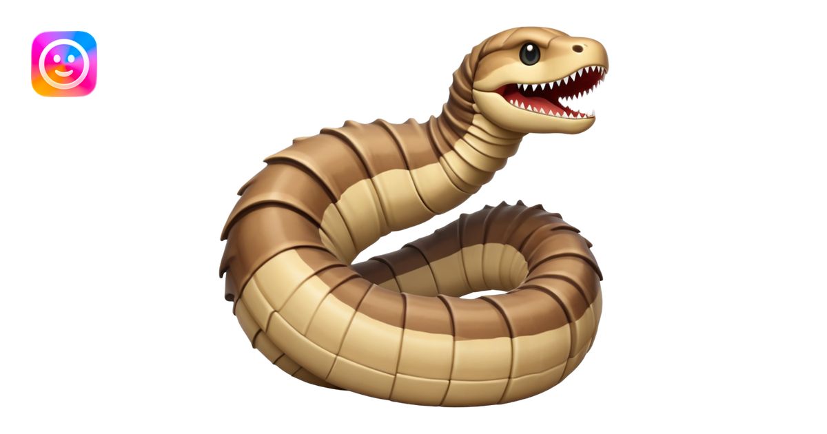 giant sandworm from Dune emoji | AI Emoji Generator