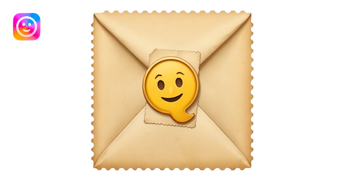 letter with a stamp emoji | AI Emoji Generator