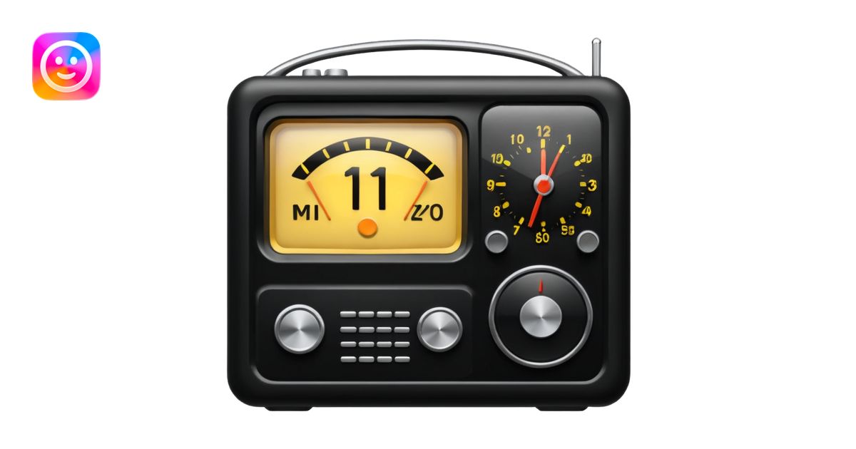 radio how emoji | AI Emoji Generator