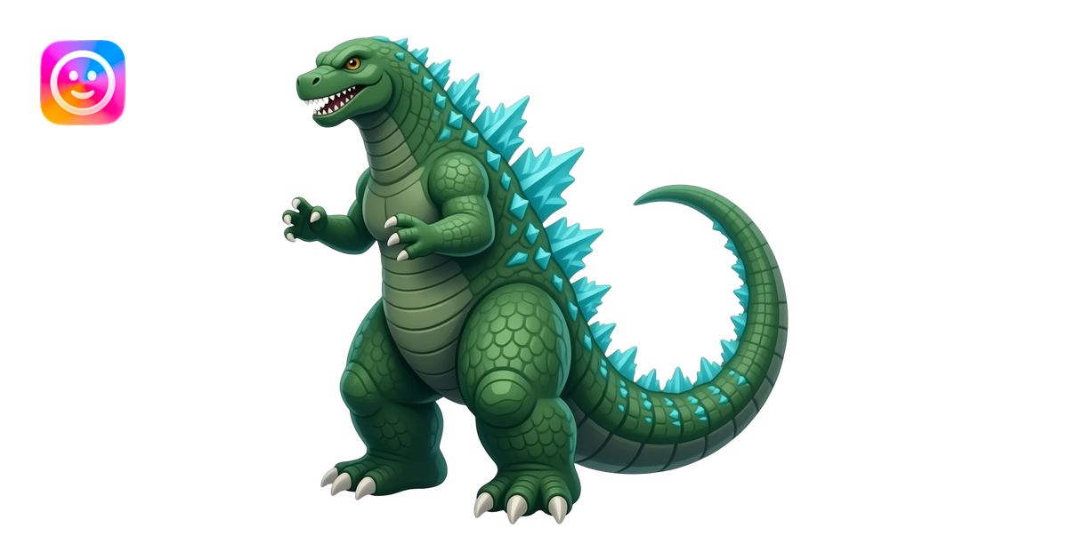 godzilla green emoji | AI Emoji Generator