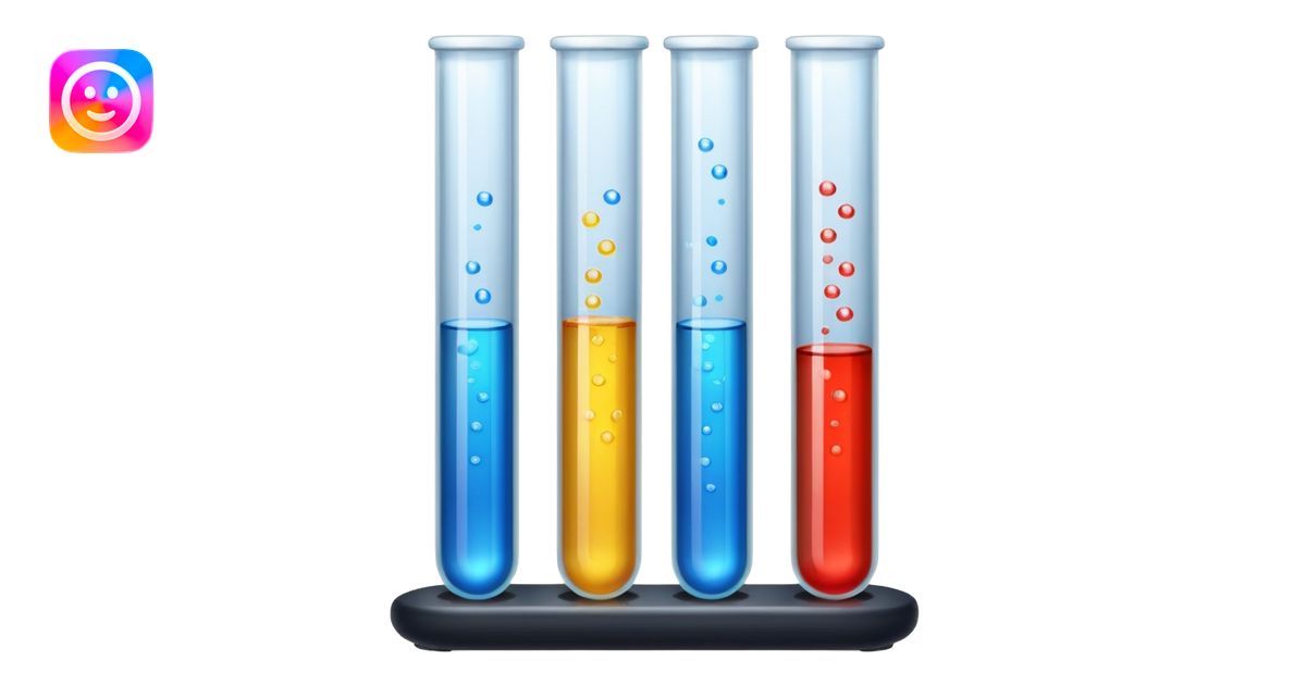 Test tubes emoji | AI Emoji Generator