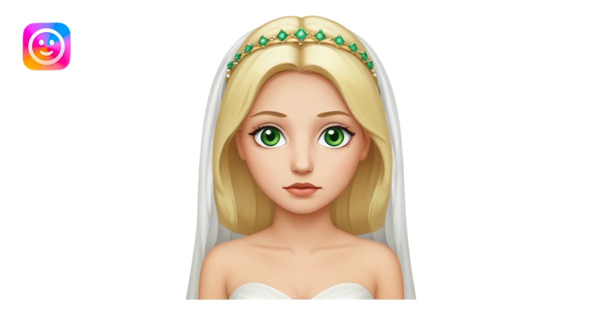 Fille cheuveux blond longt yeux vert maquiller robe de mariage méttise ...