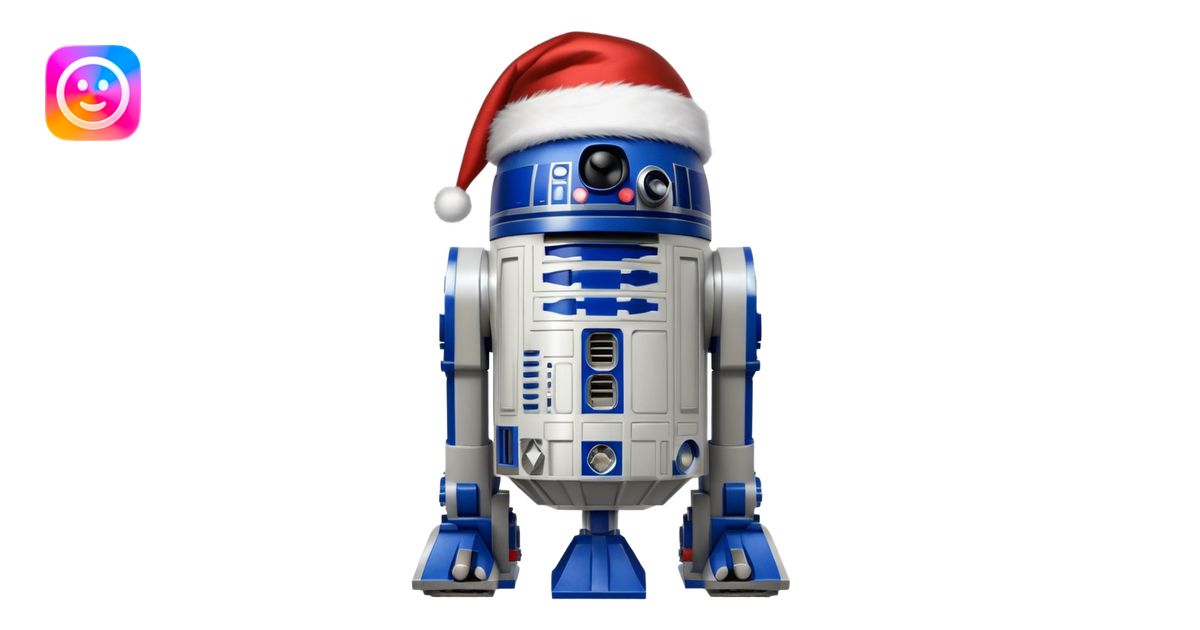 r2d2 santa emoji | AI Emoji Generator