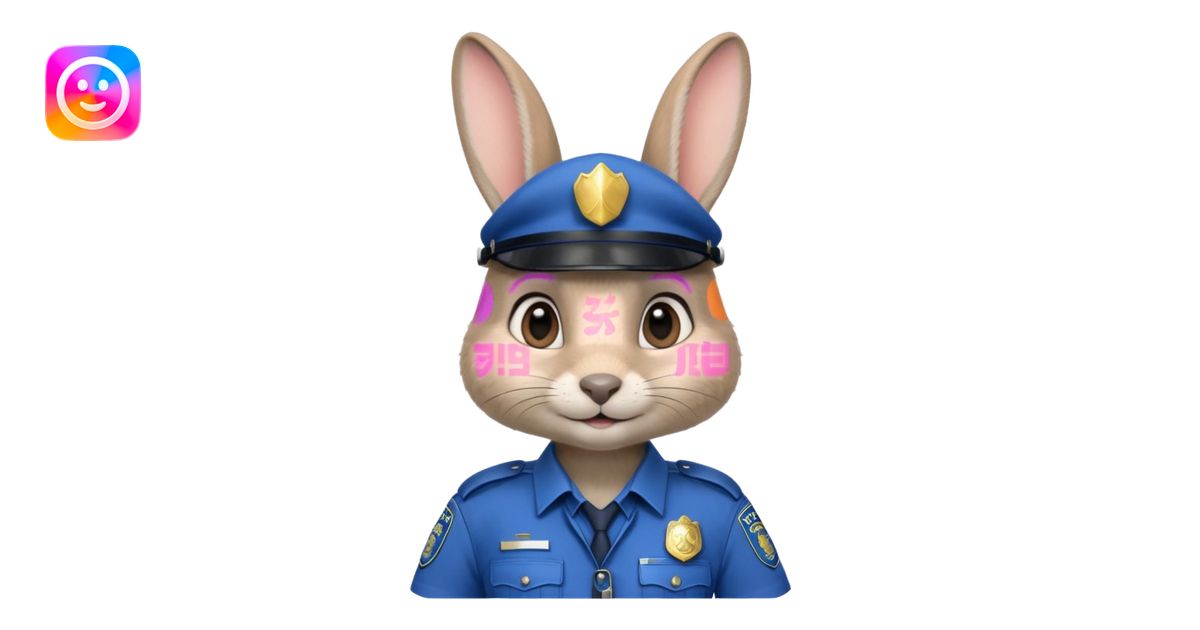Judy Hopps (gray rabbit with police suit, without a cap) from the ...