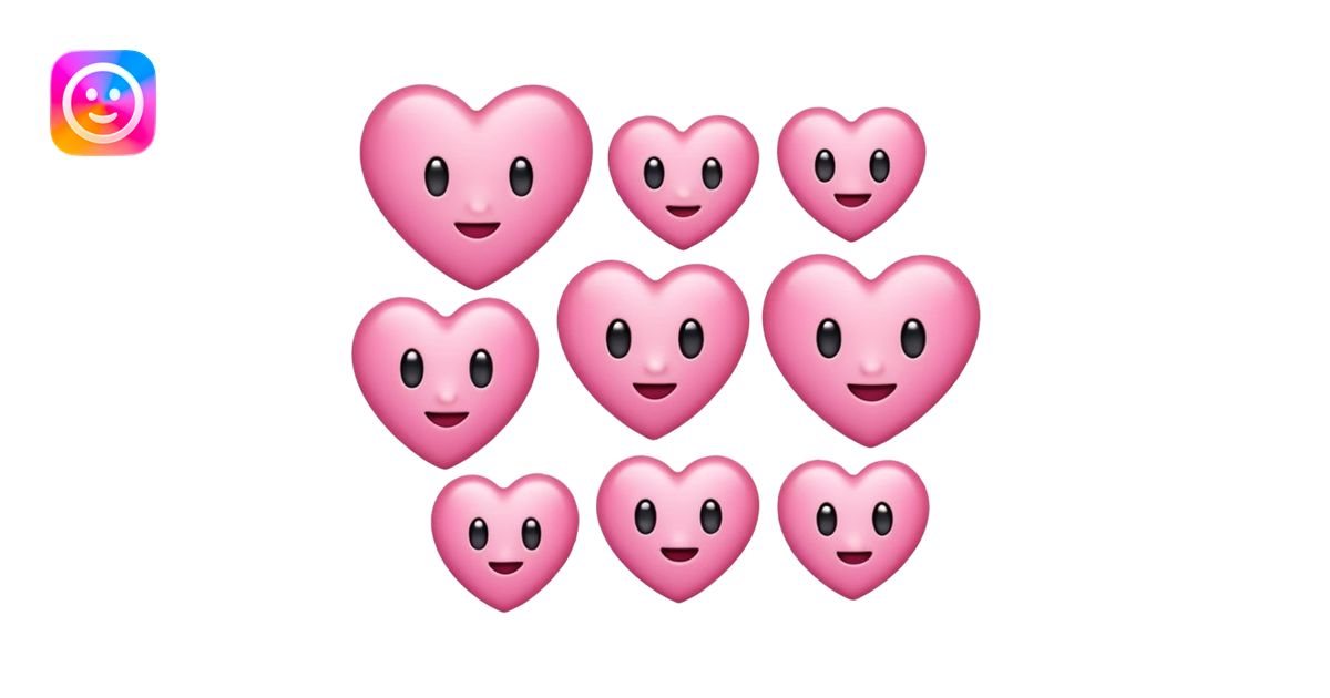 Pink emojis emoji | AI Emoji Generator