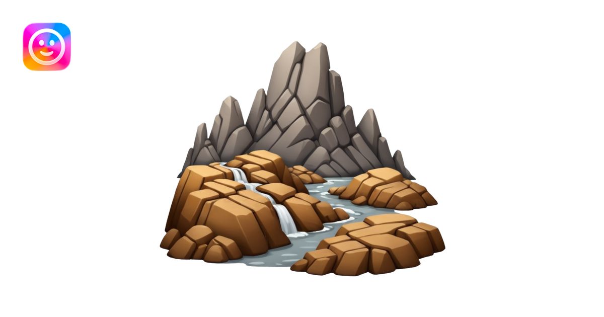 Rough terrains emoji | AI Emoji Generator
