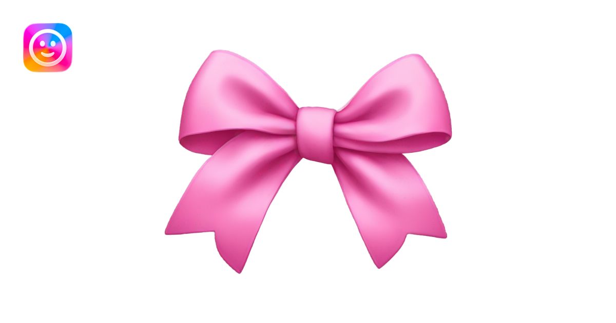 Moño rosa emoji | AI Emoji Generator