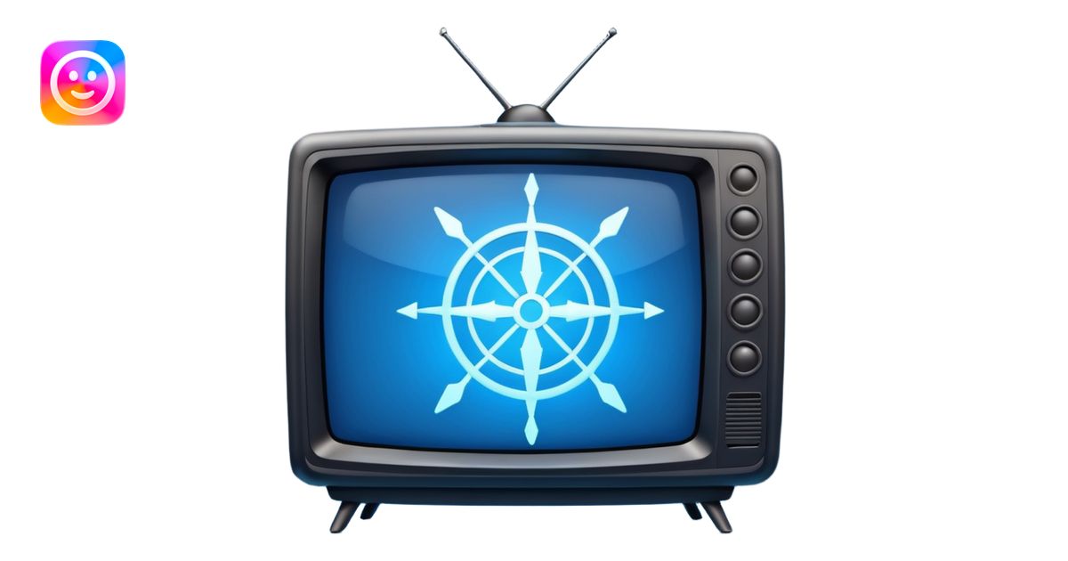 TV screen with crosshairs emoji | AI Emoji Generator