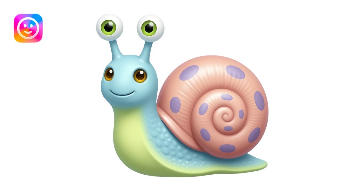 Gary the snale, eyes on the top of his antenna with the colors being ...