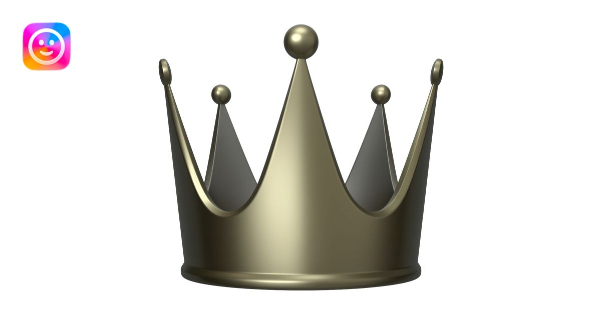 Black crown emoji | AI Emoji Generator
