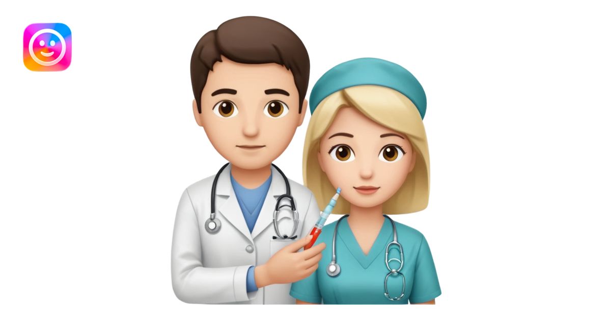 Doctor nurse injection emoji | AI Emoji Generator