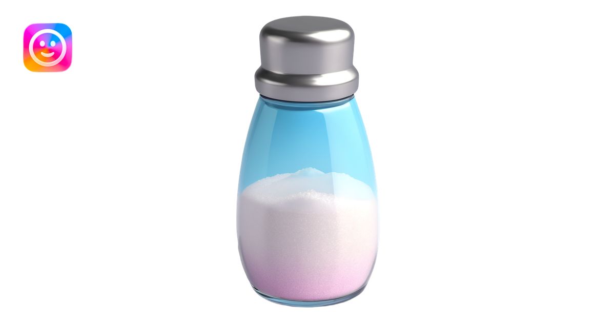 Make a salt emoji with no face that looks exactly like the reference ...