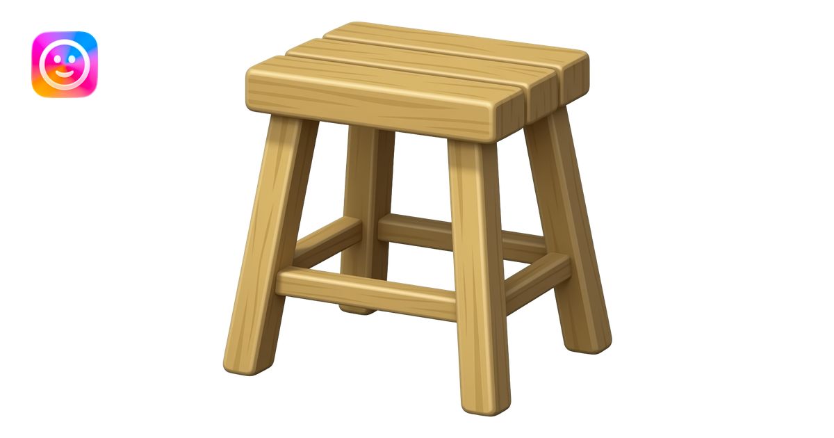 🪑 turn this emoji into a stool emoji | AI Emoji Generator