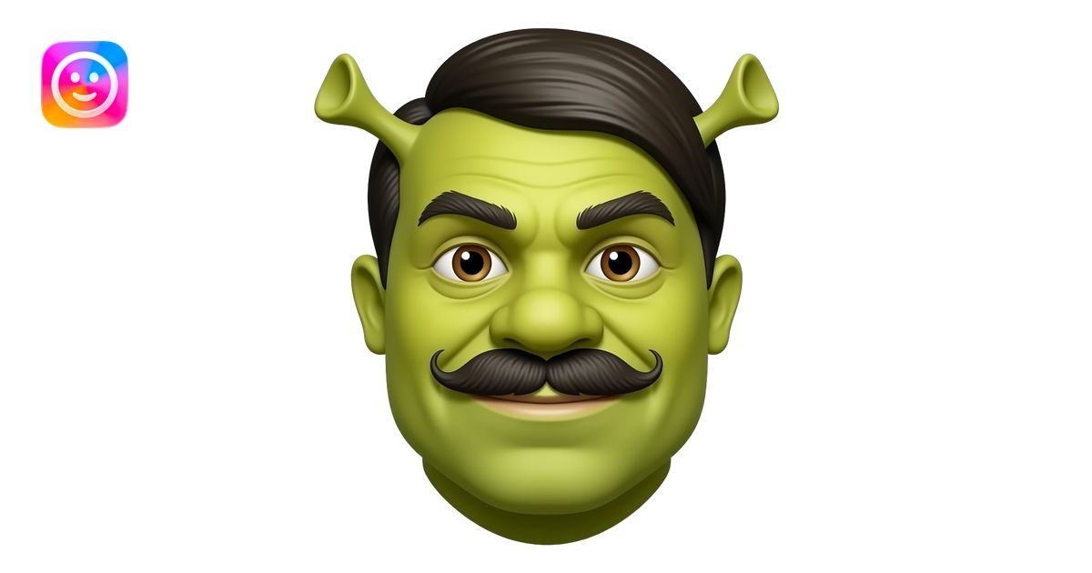 nazi hitler shrek dictator shrek small rectangle under nose hitler ...