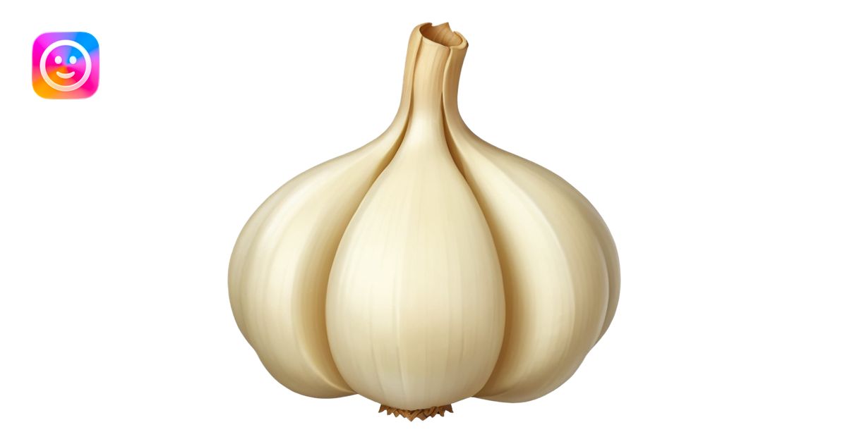 single peeled garlic clove emoji | AI Emoji Generator