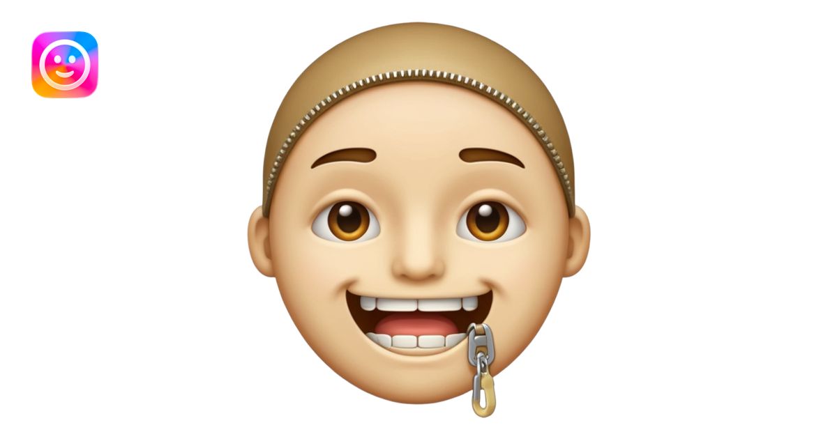 Zipper-Mouth Face emoji emoji | AI Emoji Generator