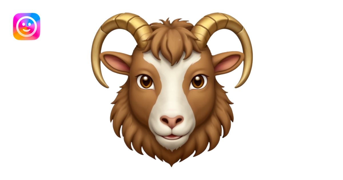 Una cabra macho con flow de rapero emoji | AI Emoji Generator