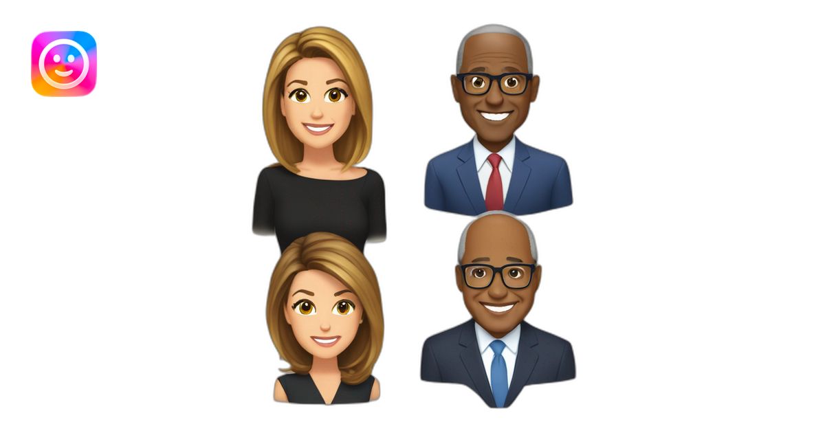heads of Savannah Guthrie, Hoda Kotb, Al Roker, and Craig Melvin emoji ...