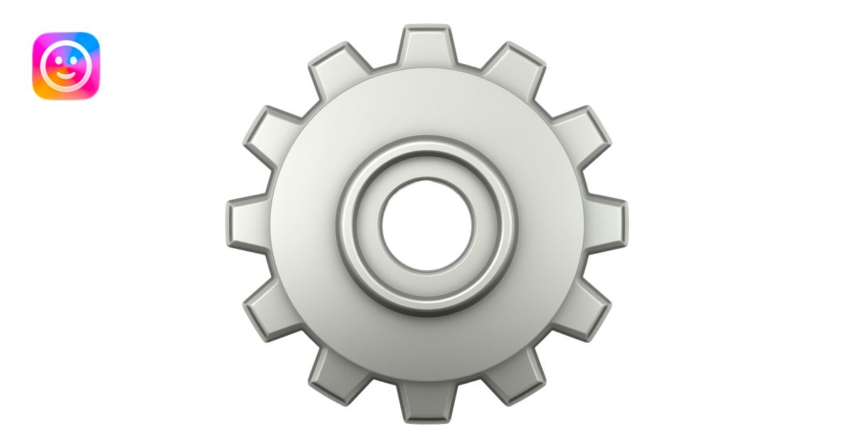Gear. emoji | AI Emoji Generator